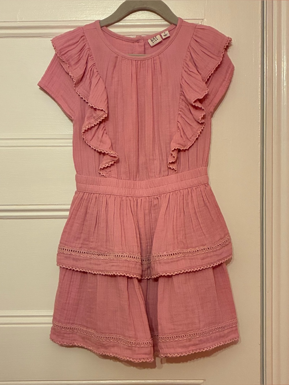 Gap Girl’s Ruffle Dress Pink Size Small